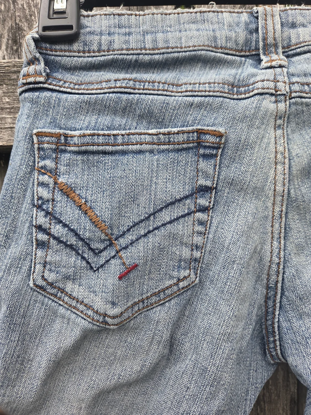 Refuge Light Wash Denim Cutoff Shorts